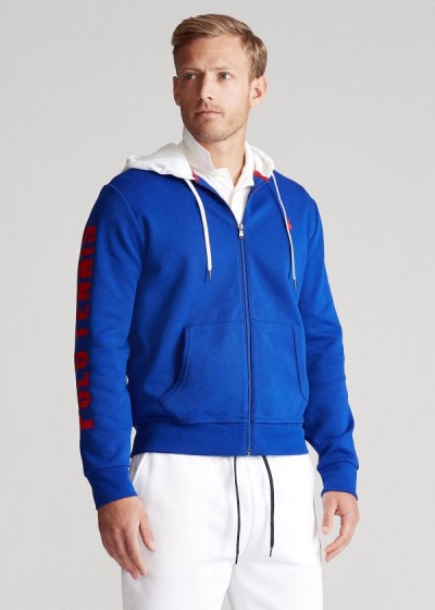 Men's Polo Ralph Lauren Polo Tennis Double-Knit Hoodies | 368194ZNY